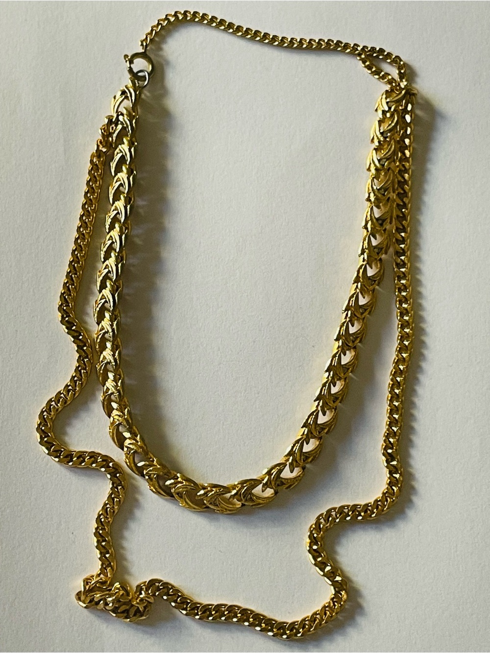 Gold Double-Chain Layering Necklace